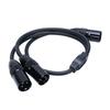 3 Pin XLR Male to Male XLR Cable Y Cable Balanced Microphone Cord Sound Adapter XLR Y Splitter