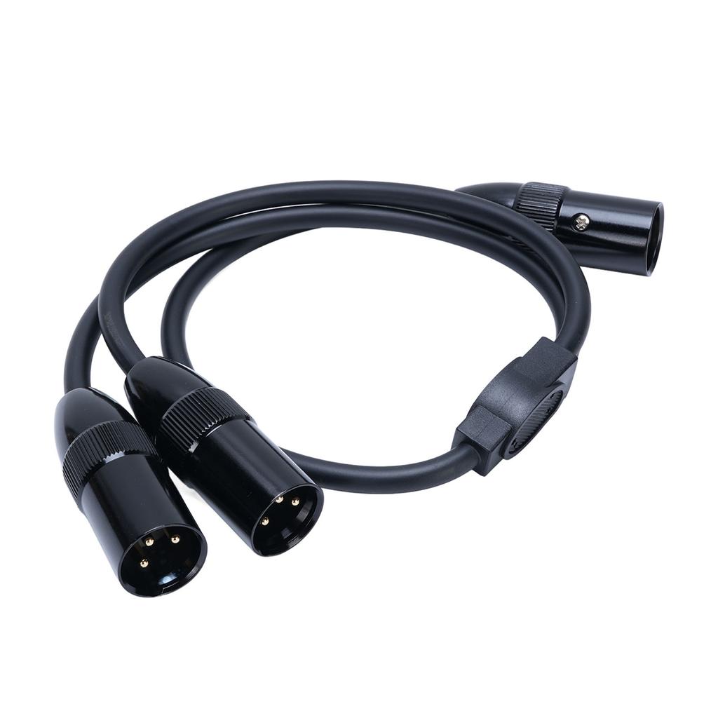 3 Pin XLR Male to Male XLR Cable Y Cable Balanced Microphone Cord Sound Adapter XLR Y Splitter