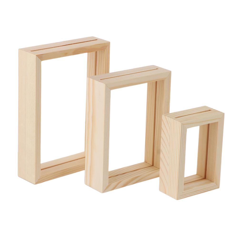 DIY Art Wedding Decor Wooden Vintage Picture Holder Photo Frame