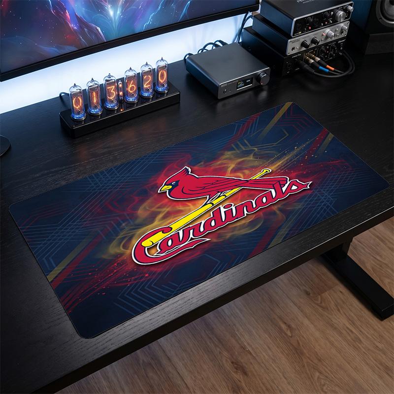 St. Louis Cardinals Pattern Mousepad Anti?Slip Rubber Desk Pad For Gaming Working Desktop Decoration