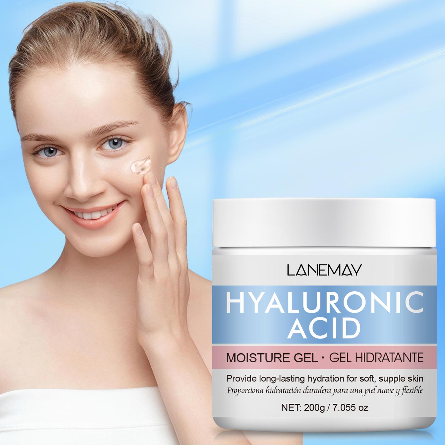 

Hyaluronic Acid Moisture Gel-Provide Long-Lasting Hydration For Fine Lines And Wrinkles Keep Skin Soft, Supple-Suitable For All Skin Types, 200ml