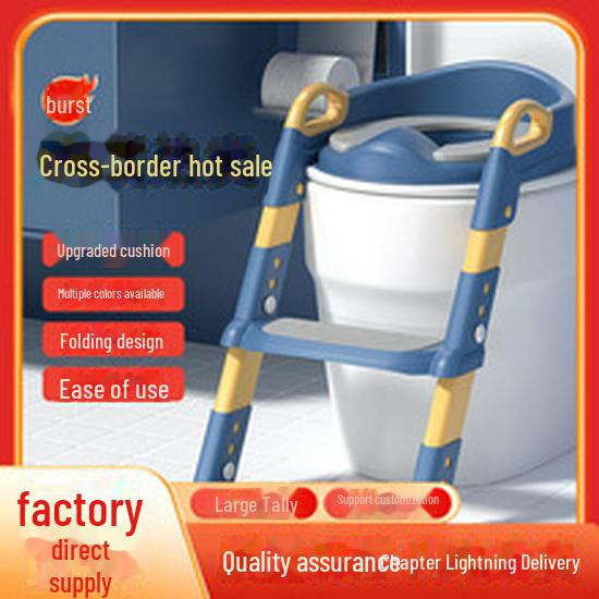 Children's Adjustable Toilet Seat with Stairs for Boys and Girls