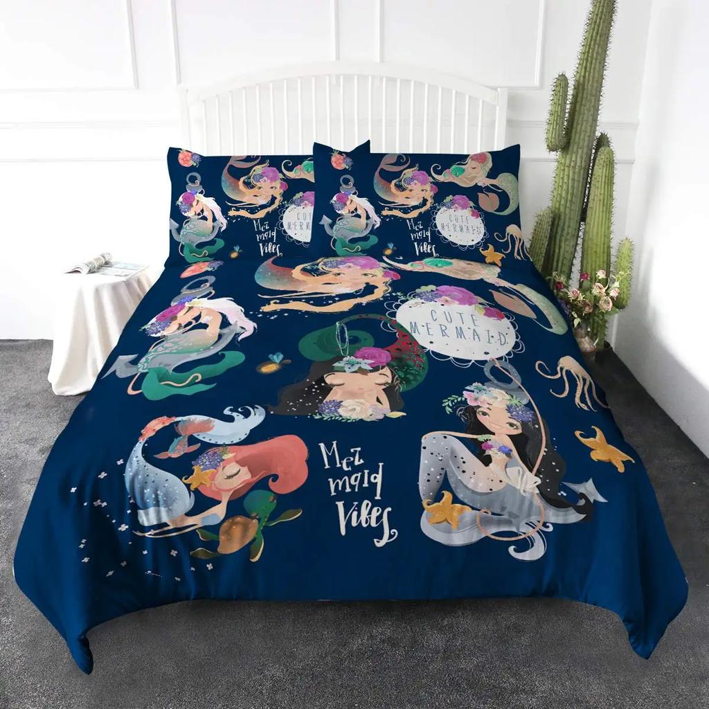 African American Duvet Cover Gilrs Kids Cute Ballet Princess Dancer Bedding Set Double Queen King Size Polyester Qulit Cover