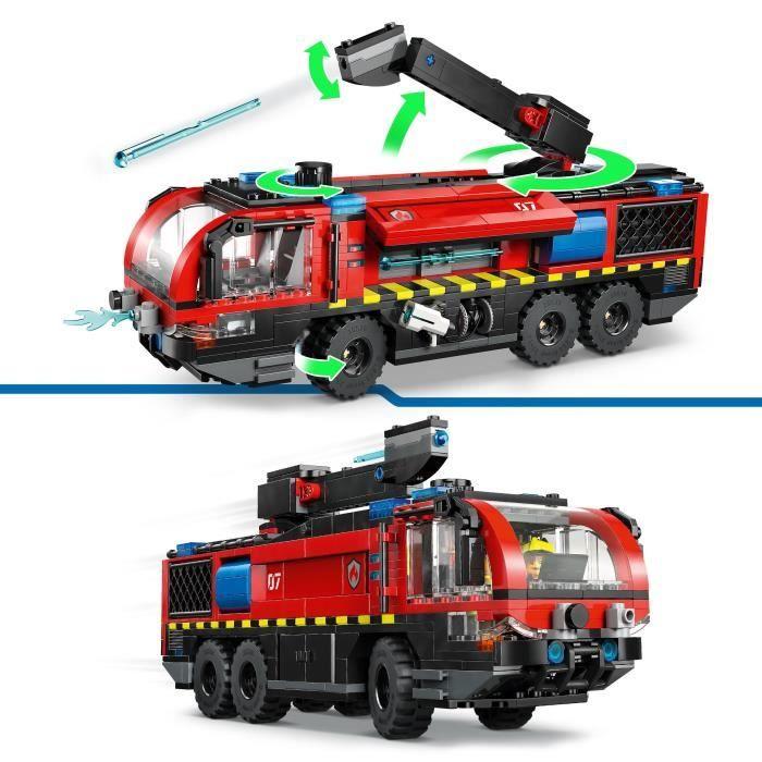 LEGO City 60499 Le Camion de Pompiers de l’Aéroport - Jouet de Construction dès 7 ans