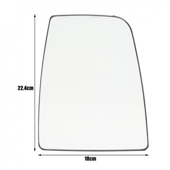 Right Passenger Side Mirror Glass Heated Upper For Ford Transit 150 250 350 HD