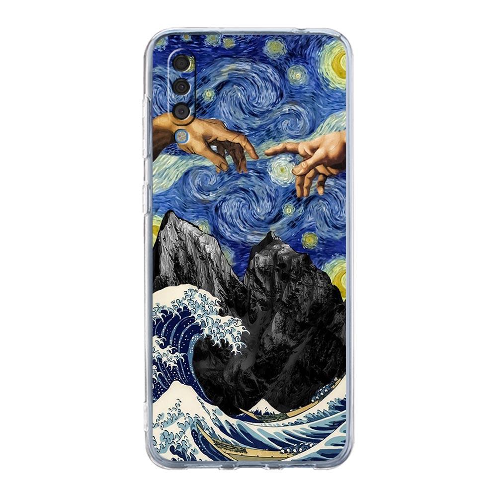Art Aesthetic Van Gogh Starry Phone Case For Samsung Galaxy A52 A50 A70 A10 A30 A40 A20S A20E A02S A12 A22 A72 A32 5G A04s Cover