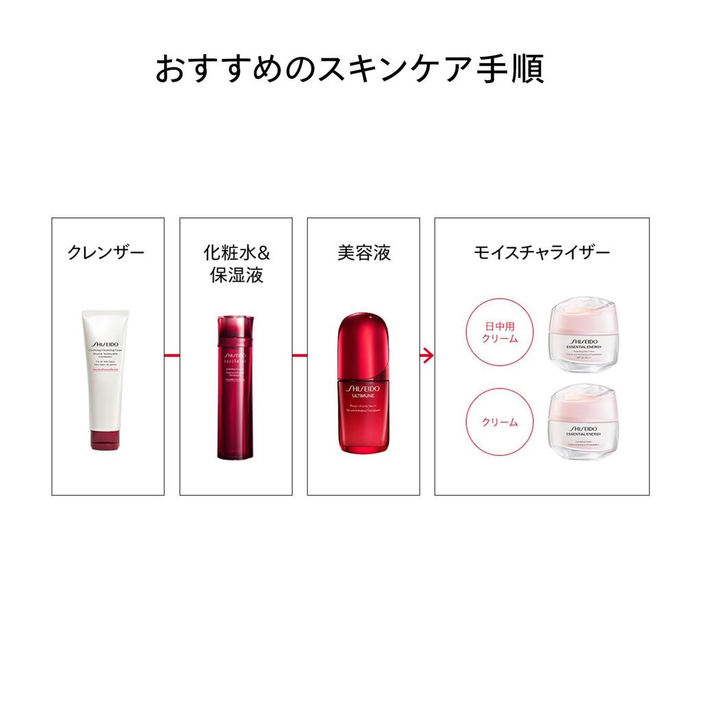 SHISEIDO Essential Energy Feuchtigkeitsspendende Tagescreme 50g LSF20 Cremige Textur Blumig-Zitrus-Duft reduziert Trockenheit und feine Linien verbessert die Hauttextur Shiseido