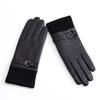Adult Fashionable Genuine Leather Warm Gloves for Autumn and Winter Women's Sheepskin Touch Screen Driving Windproof and Cycling Gloves