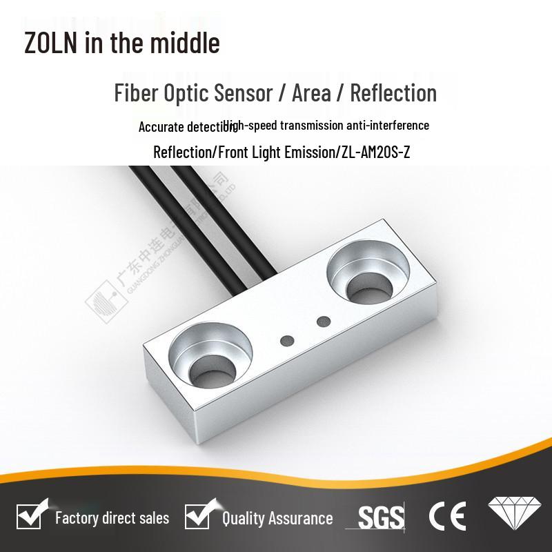 Rectangular Matrix Fiber Optic Photoelectric Sensor with Grating Light Curtain for Area Detection and Diffuse Reflection Sensing.