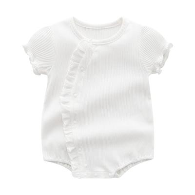 Babykleidung Body Kurzarm Sommerkleidung Mädchen Vorne zu öffnen Overall Strampler Neugeborenes Baby Schreinbesuch Shichigosan Geburtstag Geburtsvorbereitung