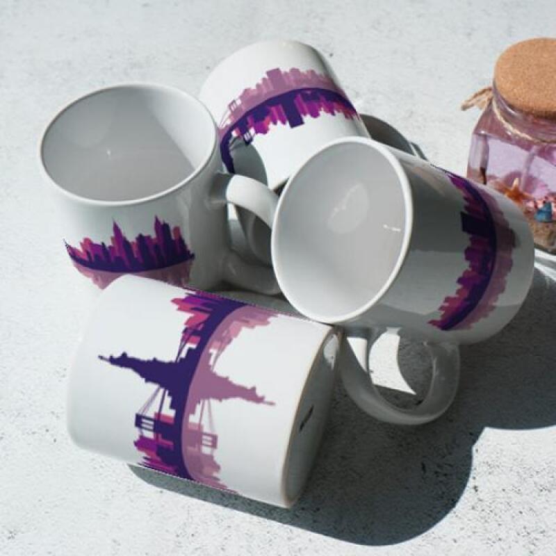bc290-Design Mug 4-piece-Travel to New York, USA