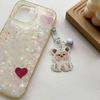 Dog Themed Acrylic Keychain Lightweight Cartoon Animal Keyring Bag Pendant Accessories for Pet Lovers and Students