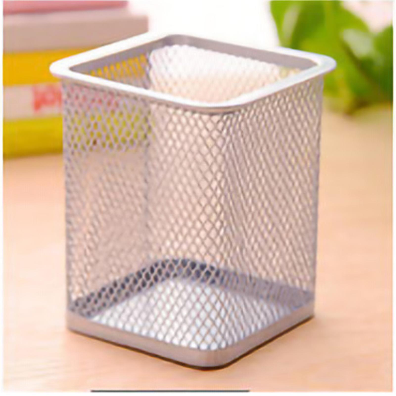 

Держатель для ручек с наклонной вставкой, модный держатель для ручек, настольная подставка для предметов, офисные принадлежности HD Tetragonum серебряный