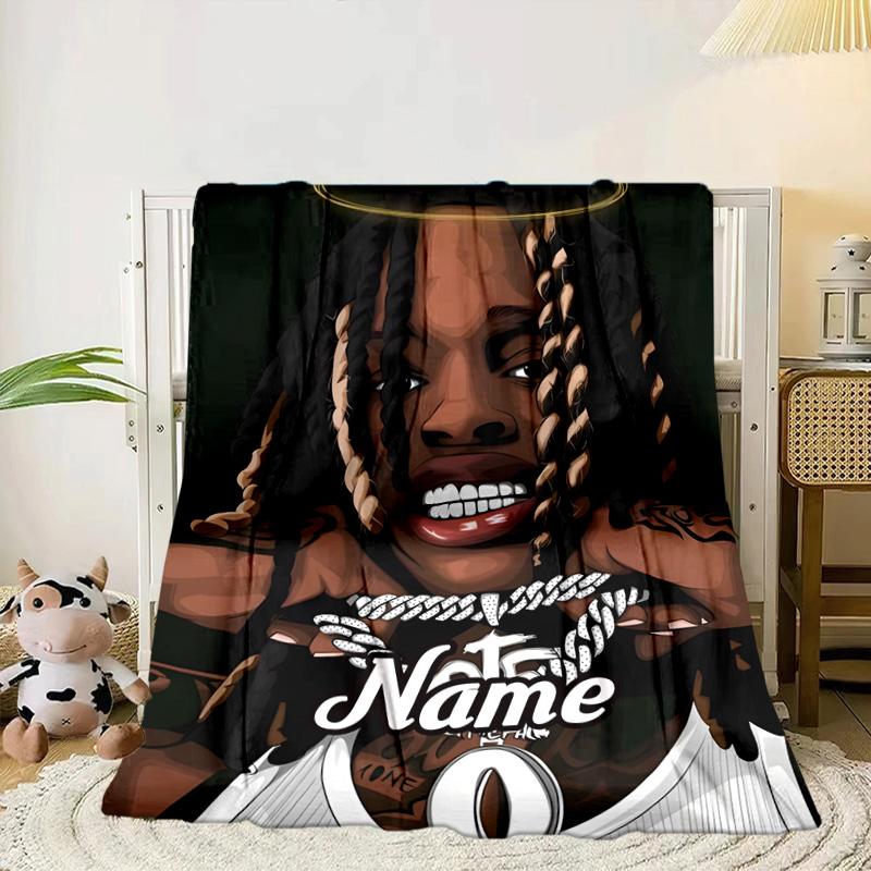 Custom Name Von Collage Artwork Blanket bed sofa Blanket Flannel Blanket for Camping, Hiking, Picnic Essentials,gift for family and friends