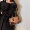 Bag Women'S Popular Shoulder Bag Crossbody Bag Premium Retro Contrasting Color Portable Bowling Bag