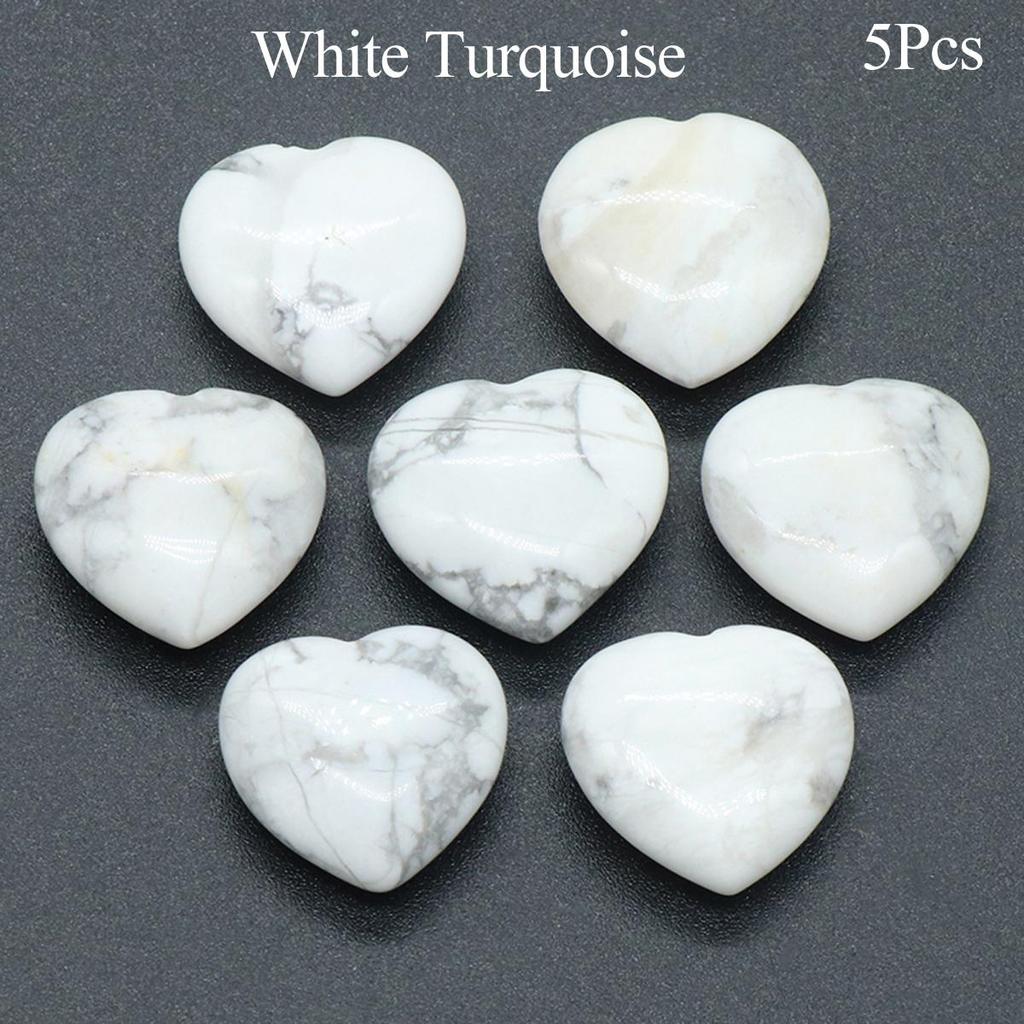 Herz-Kristall-Ornament-Dekoration, Energie-Naturstein, Reiki-Heil-Edelstein für Topfpflanzen, Fischtanks, Aquarien, Heimdekoration, Schmuckzubehör, 2 × 2 cm