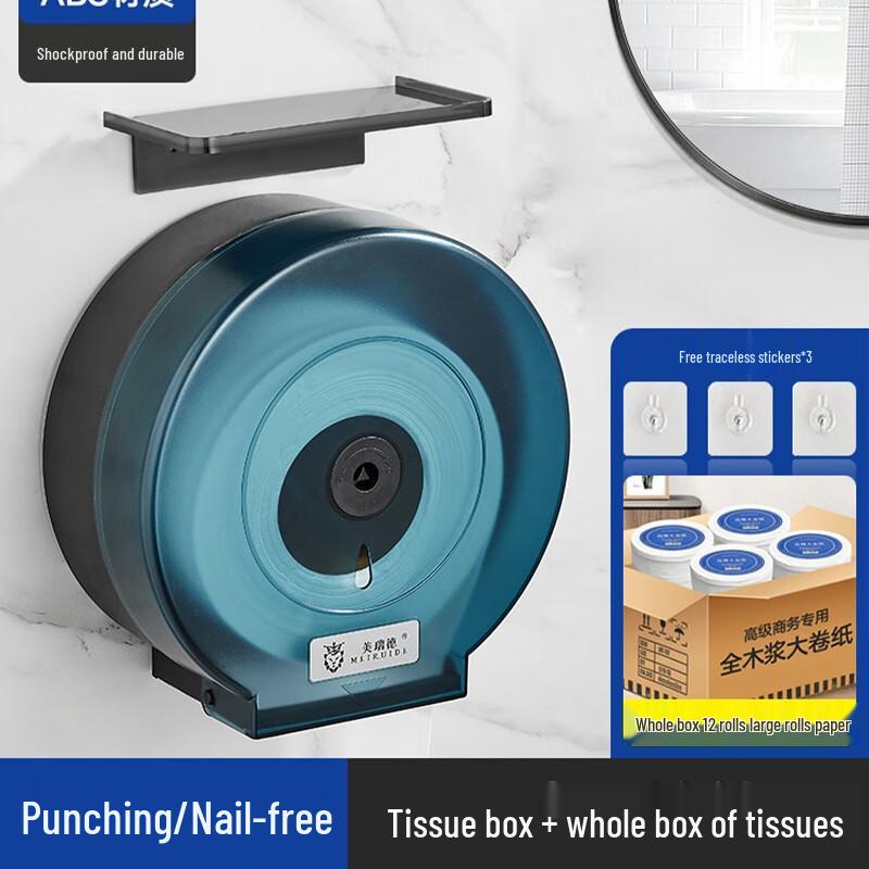 Wall-Mounted Waterproof Jumbo Toilet Paper Dispenser for Hotel Bathrooms