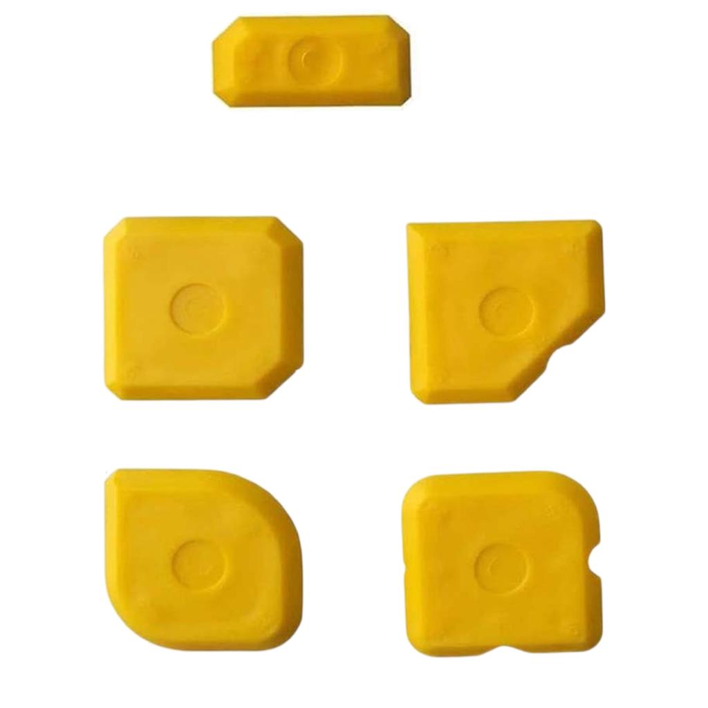 5 Pack Caulking Scraper Set for Bathroom Kitchen Floor Window Sink Joint Sealant Grout Finishing Tool