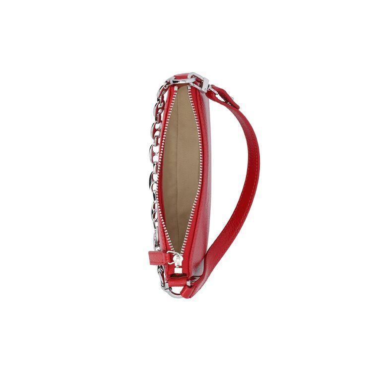 By Far Rachel Chain Nylon Mini Shoulder Bag Women bags Red 21FWMIRACHILGGSMACR