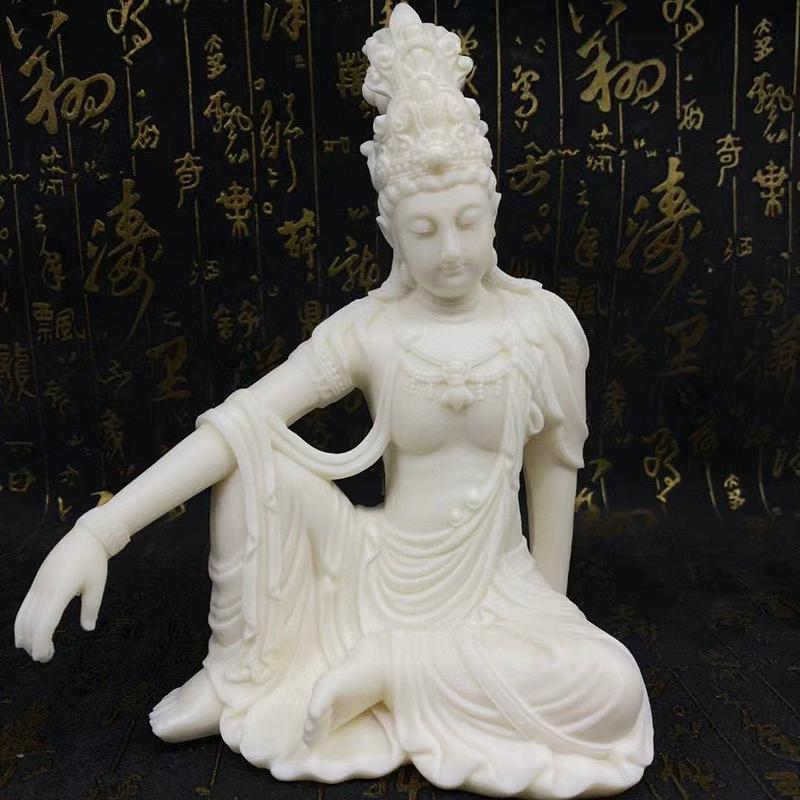 Buddhist figure Guanyin statue Resin Sculpture Home Living Room Office Wealth Luck Feng Shui Decor buddha statue