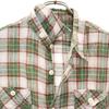 CUSHMAN Check Pattern Short sleeve Linen-like shirt L Green system Men's Used