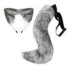 Anime Character Cosplay Halloween Cos Simulation Fox Plush Tail Costumes Accessories Animal Tail Cat Ears Hairband Headdress