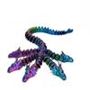 45Cm 3D Printed 5 Headed Dragon Toy Flexible Joints Movable Simulation Dragon Figurine Model Home Decoration Ornament Kids Gifts