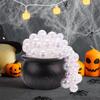 Purple Light Halloween Bubbling Cauldron Decoration Luminous Candy Jar  Living Room