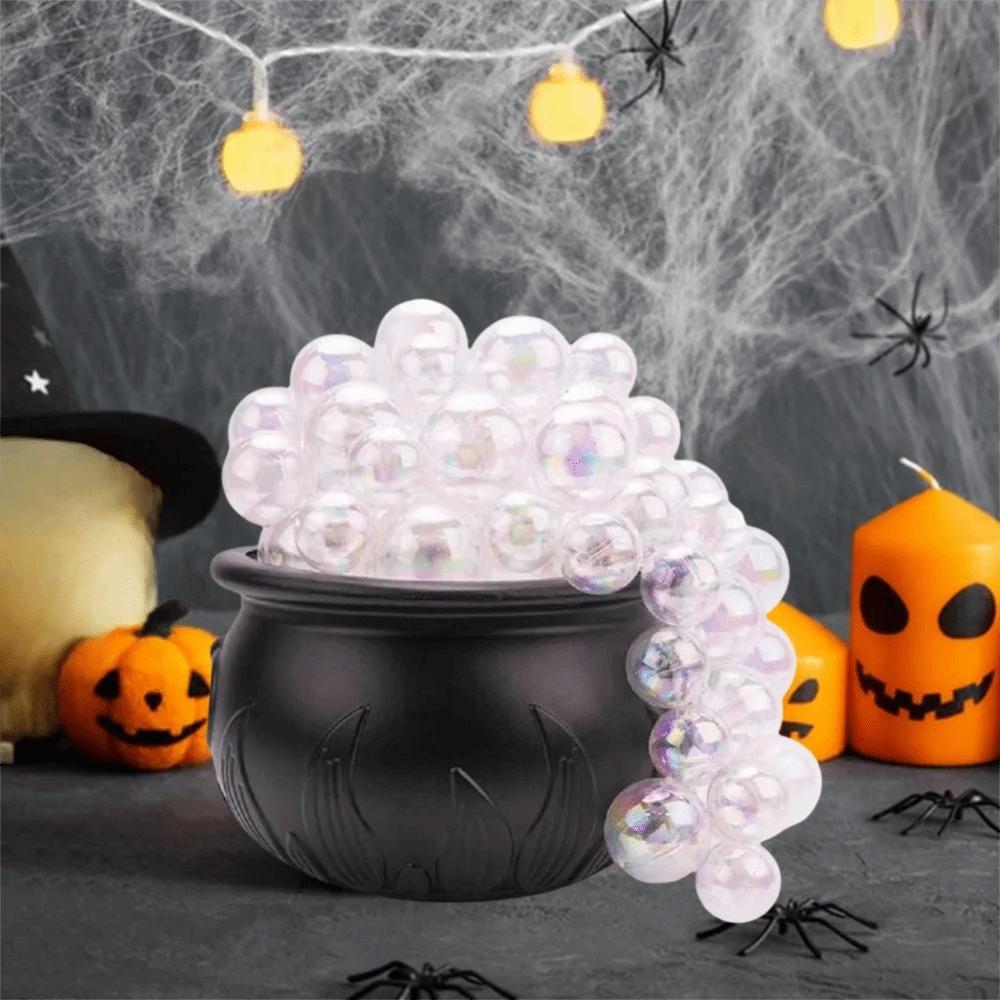 Purple Light Halloween Bubbling Cauldron Decoration Luminous Candy Jar  Living Room