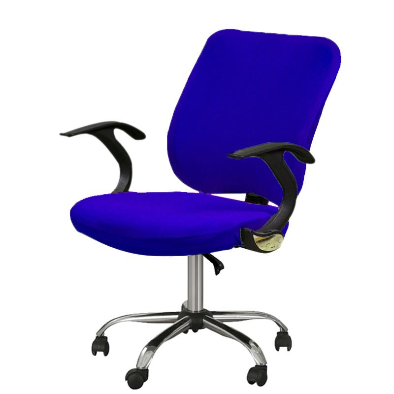 2ks/set Kancelářský potah na dělenou židli Elastický zvedák otočného křesla Skluzný potah na židli Snímatelný potah sedáku Chránič nábytku