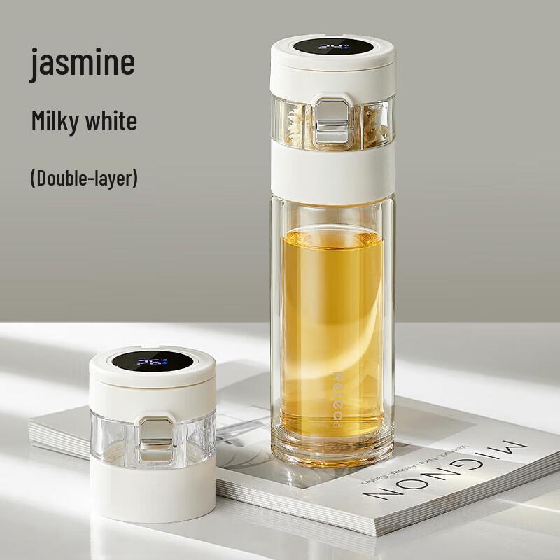 RELEA Mingxiang Smart Double-Layer Glass Tea Infuser Cup