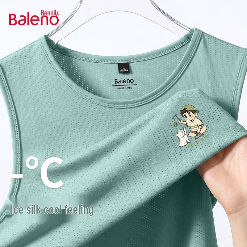 Baleno Men s Ice Silk Mesh Quick-Dry Sleeveless T-Shirt 5XL