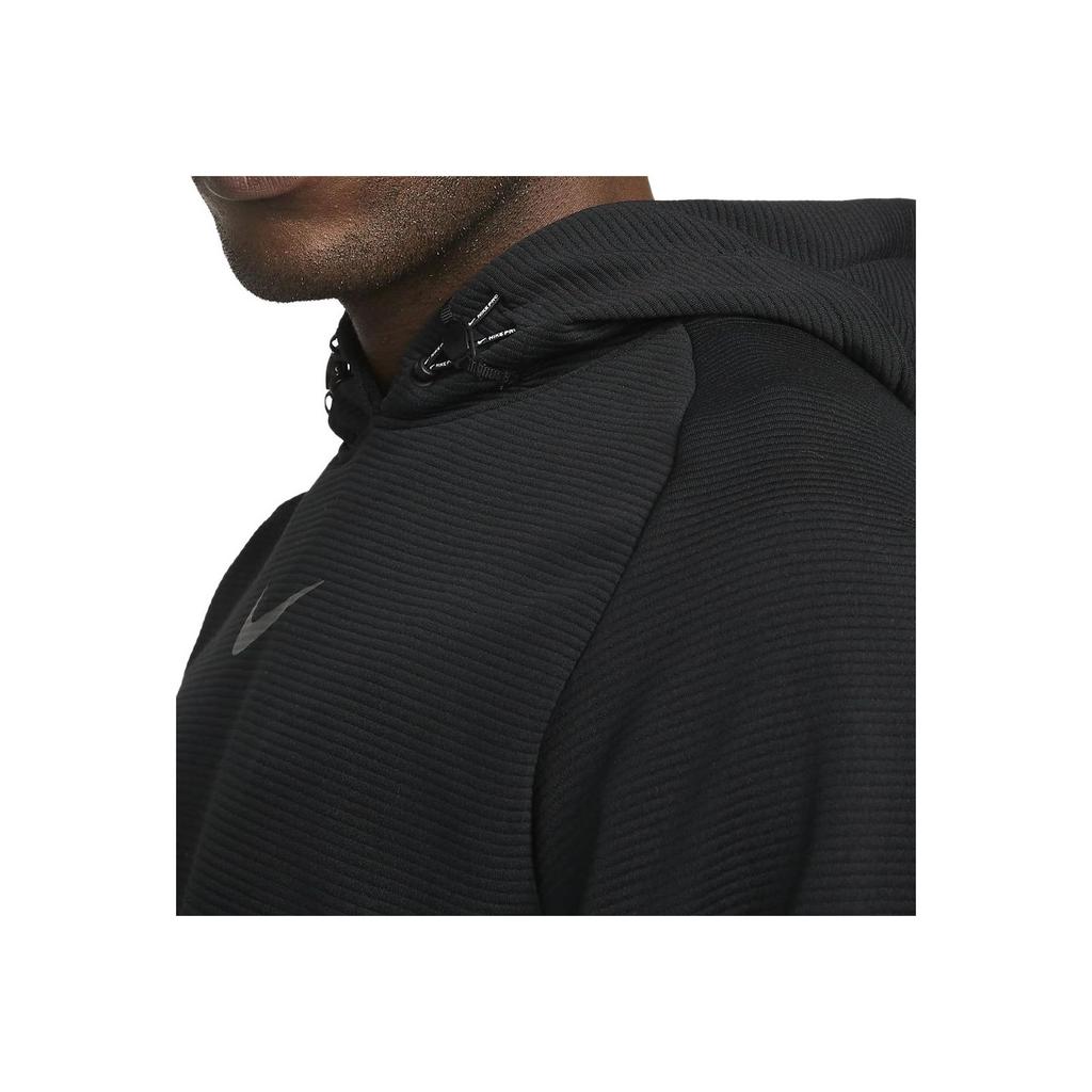 Nike Pro Pullover Fleece Training Hoodie Black/Black/Iron Grey Men Streetwear DM5889-010