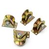 4PCS V-Groove Track Wheel 50mm Heavy Duty Sliding Gate Roller with Bracket
