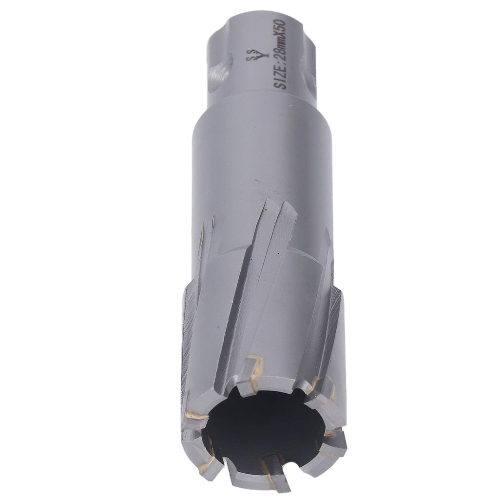 Carbide Hole Saw Bit Steel Plate Hole Cutter Opener Bit for Magnetic Drill 50mm Drilling Depth 28mm