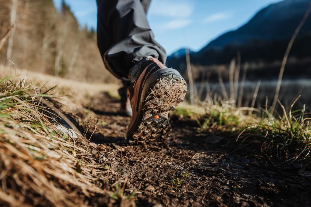 Salomon X ULTRA 360 LTR Hiking and Trekking Shoes Ultra 360 Leather Size Cm GORE-TEX Women's (X Gore-Tex) L47571500, Cognac/Peppercorn/Black, 23.5