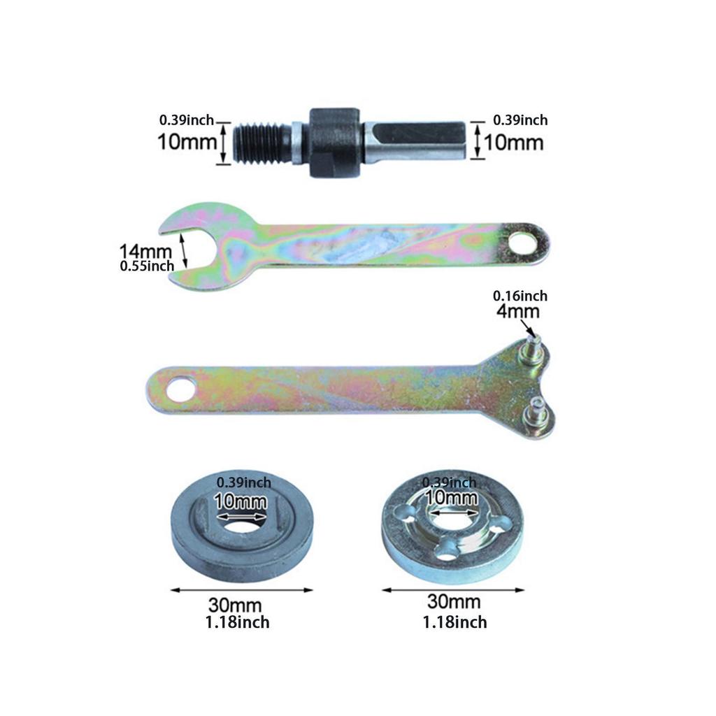 2 Pieces Drill Grinders Adapter Electric Conversion Angle Connecting Rod