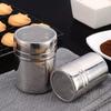Stainless Steel Powdered Sugar Shaker Fine Mesh Duster For Cocoa Cinnamon Coffee Easy Clean Metal Spice Dispenser For Home Restaurant Cafe Use