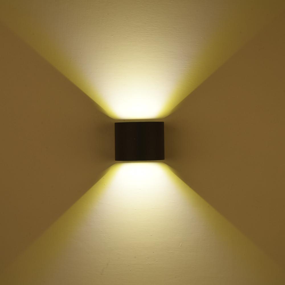 Adjustable 12W LED Wall Lamp AC85-265V COB Waterproof Aluminum Cube Outdoor Porch Wall Light