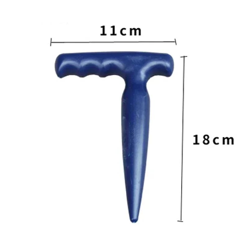 

1 шт. перфоратор для сеялки с деревянной ручкой из нержавеющей стали, портативный инструмент для удаления саженцев, посадки цветов, выкапывания и прополки