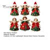 Reusable Wood Holiday Decorations 6/10/12/24/36PCS 2D Flat Wooden Angel Christmas Ornaments, Hanging for Xmas Shaped Tree Trims Tree, Wall,
