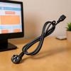 Durable Y-Shaped Power Cord for Desktops, Servers, and Projectors with Three-Hole National Standard Plug