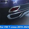 Rear Fog Light Lamp Cover Trim For Volkswagen VW T-cross Tcross -  Chrome Foglamp Protector Exterior Accessories
