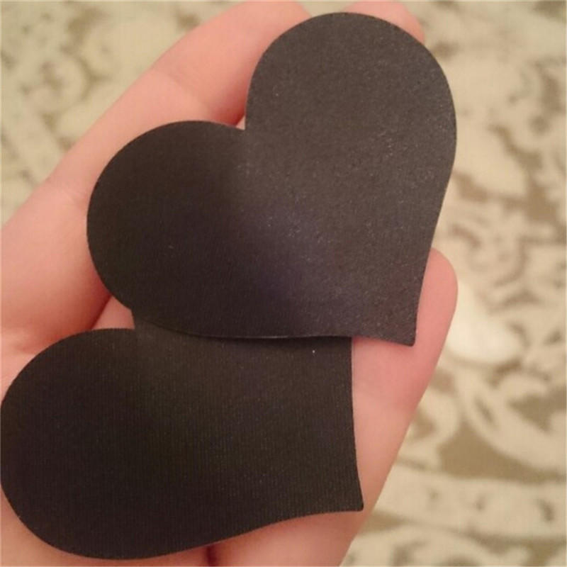 2Pcs Women'Sheart Adhesive Nipple Covers Pads Body Breasts Stickers Disposable