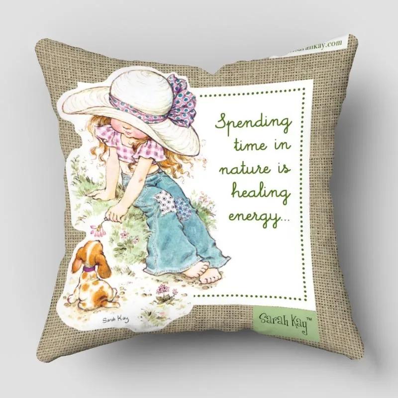 Kissenbezüge Sarah Kay Cartoon Kissenbezüge Dekokissen für Sofa Autodekoration Kissenbezug WJY12.25