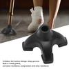 Quad Cane Tips 16mm Imitation Tire Texture Corrosion Resistance Rubber Antiskid Walking Cane Tips with 4 Contact Points