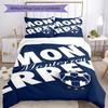 C.F.Monterrey Football Crest Art Printed Pattern Duvet Cover Set – includes 1 duvet cover and 2 matching pillowcases Bedroom decor Christmas gifts