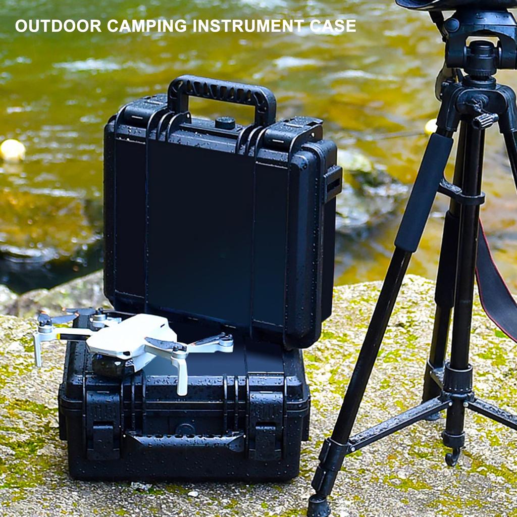 Outdoor Waterproof Carry Case Equipment Box with Customizable Foam for Cameras Electronics Delicate Instruments