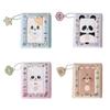 Organizador de Tarjetas Fotográficas Portátil de PVC con Animales de Dibujos Animados, Libro Carpeta de 3 Pulgadas, Álbum de Fotos Kpop para 40 Tarjetas con Colgantes Lindos