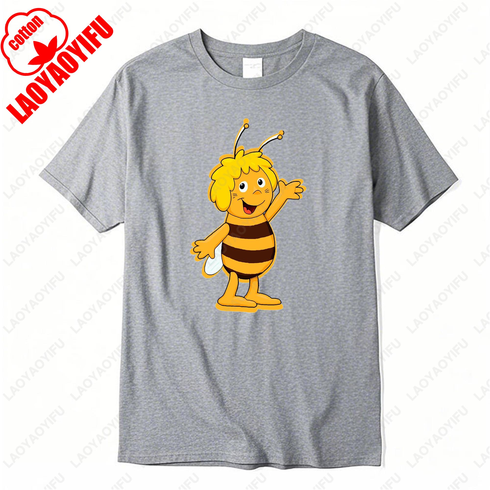 

Maya The Bee Movie Cute Tshirt Funny Summer Fashion Short Sleev Popular Commuter Unisex Tees Cotton Men Women Harajuku Tops Gift XL